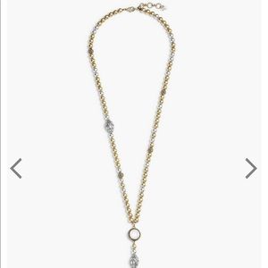 Lucky Brand Tassel Necklace 2 tone NWT